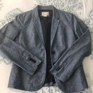 J. Crew Schoolboy Chambray Blazer